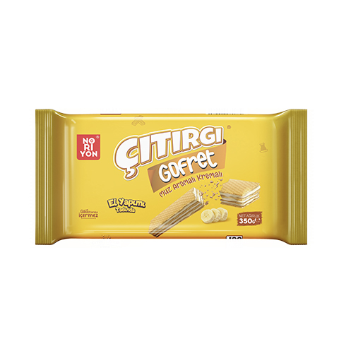 Çıtırgı Gofret Muz Aromalı Kremalı 350gr